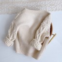 Børnestrikket sweater L649 2