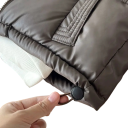 Børns dunvest Efterår og vinter tyk jakke til drenge og piger Ensfarvet vest med høj hals, lynlås og lommer i polyester 4