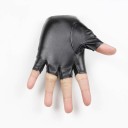 Børns fingerløse læderhandsker 3