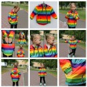 Børns stribede vindjakke 2
