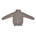 Børns strikkede rullekravesweater Efterårs- og vinter ensfarvet top til drenge og piger Blød bomulds- og polyesterbasis sweater Forskellige farver 4