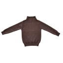 Børns strikket rullekravesweater 12M–6Y Efterårs- og vinter ensfarvet top til drenge og piger Blød bomulds- og polyesterbasis sweater Forskellige farver 5