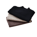 Børns strikket rullekravesweater 12M–6Y Efterårs- og vinter ensfarvet top til drenge og piger Blød bomulds- og polyesterbasis sweater Forskellige farver 8