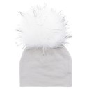 Børns vinterhue med pompon J3026 4