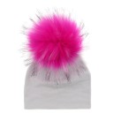 Børns vinterhue med pompon J3026 8