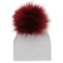 Børns vinterhue med pompon J3026 7