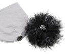 Børns vinterhue med pompon J3026 2