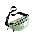 Borsa a cintura con effetto arcobaleno 31 x 15 x 8 cm Borsa unisex con zip Cintura regolabile Tasca interna con zip Viaggio 4