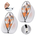 Borsa a rete per scarpe da lavatrice 42 x 24 x 24 cm Sacchetto protettivo con zip Lavaggio delle scarpe in lavatrice Sacchetto per bucato Materiale leggero e resistente 2