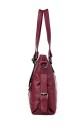 Borsa a spalla da donna in pelle sintetica 35 x 25 cm Borsa spaziosa con due manici Motivo trapuntato Decorazioni in metallo Fibbia laterale 7