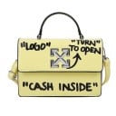 Borsa a tracolla da donna con patta e scritte evidenti Occhiello superiore Chiusura metallica Cinghia regolabile PU pelle 21,5 x 15 x 8 6
