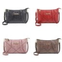 Borsa a tracolla da donna con zip e cuciture decorative Tasca posteriore Tracolla regolabile con moschettoni Pelle PU 24 x 16 x 6 cm 5