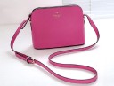 Borsa a tracolla da donna Forma arrotondata con zip Cinturino regolabile con fibbia Pelle PU e poliestere Dimensioni 23 x 17 x 10 cm 6