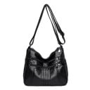 Borsa a tracolla da donna in pelle PU Due tasche frontali con cerniera Tracolla regolabile Dimensioni 26 x 20 x 11 cm Per ogni giorno 1