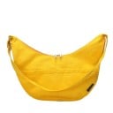 Borsa a tracolla da donna in tela Grande borsa a spalla a forma di mezzaluna Chiusura con zip Ampia tracolla regolabile 50 x 13 x 40 cm 6