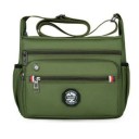 Borsa a tracolla impermeabile da uomo 20×24×9,5 cm Piccola borsa crossbody da lavoro Borsa Oxford in nylon e poliestere Borsa leggera con più tasche 8