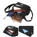 Borsa a tracolla impermeabile da uomo 20×24×9,5 cm Piccola borsa crossbody da lavoro Borsa Oxford in nylon e poliestere Borsa leggera con più tasche 2