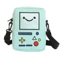 Borsa a tracolla in tela da donna con motivo della console di gioco Schermo sorridente e pulsanti ricamati Tracolla regolabile 13 x 19 x 5 cm 2