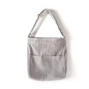 Borsa a tracolla in velluto a coste per donna con tasche frontali e tracolla con fibbia in metallo Borsa morbida per ogni giorno 38 x 6