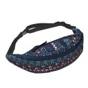Borsa a vita da donna in poliestere con stampa colorata a tutta superficie 47 x 8 x 11 cm Tasca principale con zip Cinghia nera regolabile 23