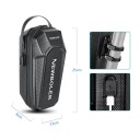Borsa anteriore impermeabile per monopattino elettrico 3L EVA+PU 25 x 11 x 8 cm con porta USB esterno e cavo USB interno per powerbank 2