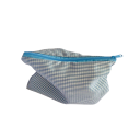 Borsa cosmetica a quadri da donna 21 x 17 cm Borsetta da viaggio in cotone e lino per trucco Borsa di stoccaggio capiente con zip 1