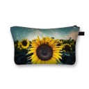 Borsa cosmetica da donna girasole 24