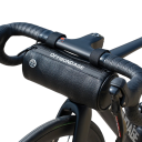 Borsa da ciclismo impermeabile 2 l in PU pelle 23x10x10 cm Borsa anteriore per manubrio Elementi riflettenti Cinghia a spalla Zip resistenti Multifunzionale 3