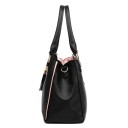 Borsa da donna a mano e a spalla Borsa con ciondolo decorativo e frange Pelle sintetica PU Più scomparti con zip Tracolla lunga 32 x 23 x 8