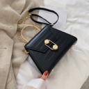 Borsa da donna con motivo in pelle di coccodrillo M989 1