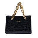 Borsa da donna con motivo in pelle di serpente M1051 1