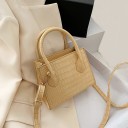 Borsa da donna con motivo in pelle di serpente M1387 8