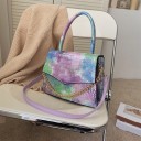 Borsa da donna con motivo pelle di coccodrillo M1656 3