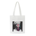 Borsa da donna con stampa di sculture antiche in un collage moderno Borsa da shopping 35 x 40 cm Maniglie 30 cm Borsa bianca con un vivace motivo 18