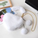 Borsa da donna in pelliccia sintetica M765 15