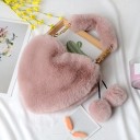 Borsa da donna in pelliccia sintetica M765 5