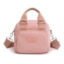 Borsa da donna in tessuto da portare a mano o a spalla 22 x 20 x 13 cm Cinghia regolabile e removibile Tasca anteriore con zip Nylon 3