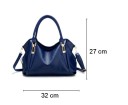 Borsa da donna spaziosa a spalla con due manici Borsa elegante da portare a mano con tracolla rimovibile e regolabile 32 x 10 x 27 cm 9