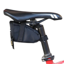 Borsa da sella impermeabile da 1l 14 × 9 × 8 cm Borsa da ciclismo ad alta capacità con elementi riflettenti Borsa da sella per bici con spazio di stivaggio 4