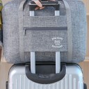 Borsa da viaggio a spalla con passante per manico della valigia Tasca anteriore con zip Due manici lunghi Nylon mélange 40 x 13 x 30 cm 6