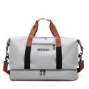 Borsa da viaggio a spalla con scomparto inferiore con zip Tracolla removibile e due manici Tasca frontale con zip Tessuto oxford 46 x 6