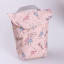 Borsa da viaggio per pannolini per gite con il bambino Impermeabile in tela con stampa Con manico e tasca esterna per il telefono Dimensioni 3