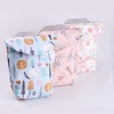 Borsa da viaggio per pannolini per gite con il bambino Impermeabile in tela con stampa Con manico e tasca esterna per il telefono Dimensioni 4