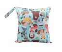Borsa da viaggio per pannolini per neonato Borsa a mano impermeabile in poliestere con manico Dimensioni 28 x 30 cm Pieghevole per viaggiare 6