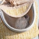 Borsa da viaggio per roditori Trasportino a tracolla con design intrecciato Dimensioni circa 14 x 14 cm Finestra in rete con zip Parte superiore 4