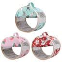 Borsa da viaggio per roditori Trasportino cilindrico con maniglia Finestra trasparente in PVC Rete ventilata Chiusura con zip Dimensioni 23 x 6