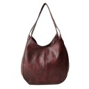 Borsa grande da donna a spalla in stile hobo Due manici lunghi Forma morbida e arrotondata Pelle sintetica Aspetto vintage 28 x 30 x 12 5