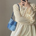 Borsa in denim da donna 4