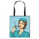 Borsa in tela da donna infermiera 8