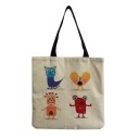 Borsa in tela per bambini mostro 29